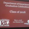 2018 Department of Geosciences Graduation Ceremony