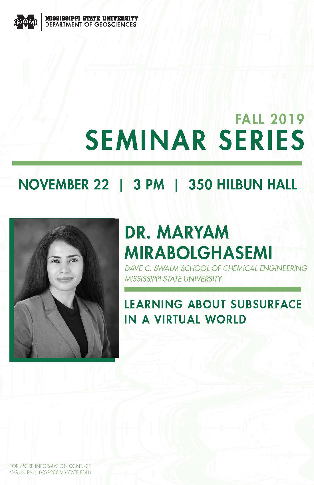 Dr. Maryam Mirabolghasemi seminar poster