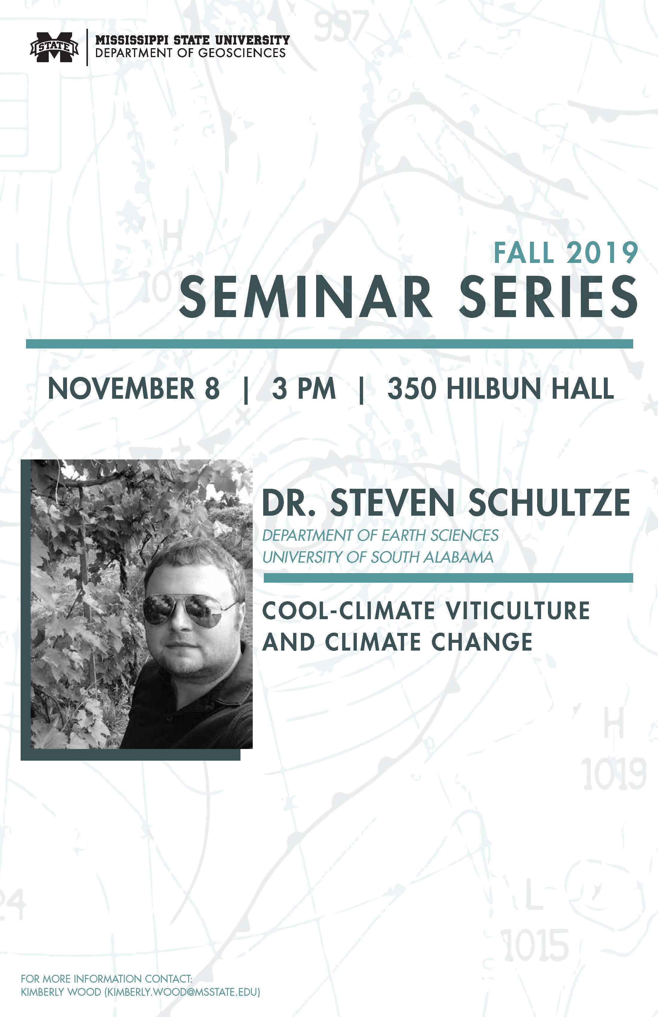 Dr. Steven Schultze seminar poster