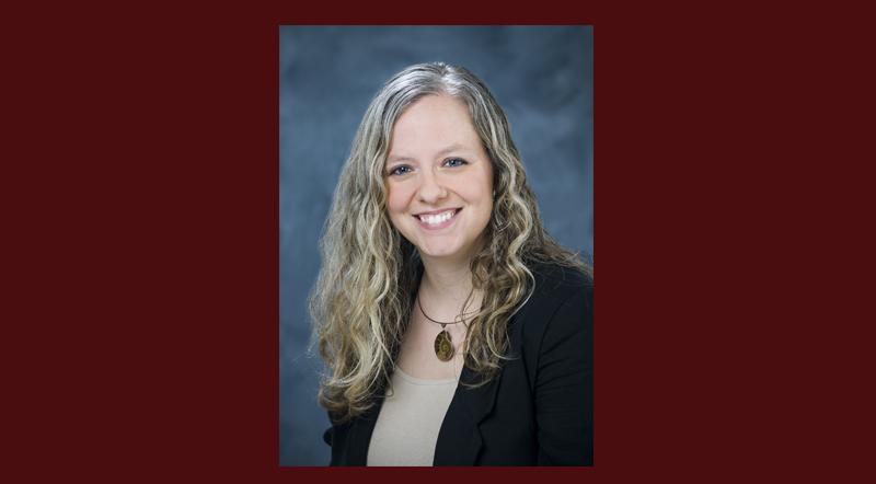 Dr. Athena Owen Nagel, recipient of the 2020 MSU Online Teaching Award. 