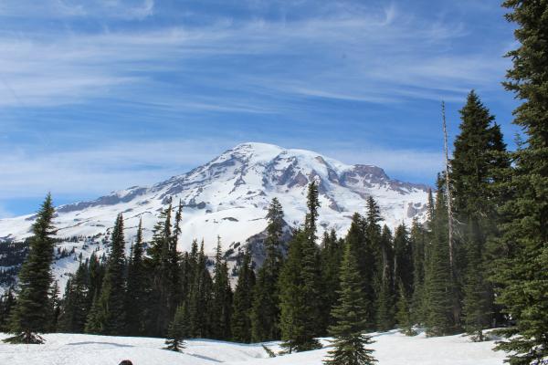 Photo taken by Dr. Ambinakudige during his recent fieldwork at the Mt. Hood and Mt. Rainier. 