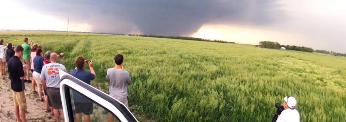 Mississippi State students observe a tornado near Bennington, KS (May 2013)