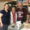 Pictured are (left) Amy Moe Hoffman, Collections Manager, (right) Mr. McMullan, and (middle) his wife, Gloria. 
